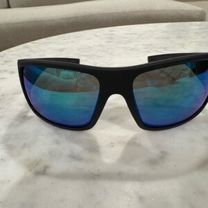 Von Zipper Stylish Black Sunglasses with Blue Lenses